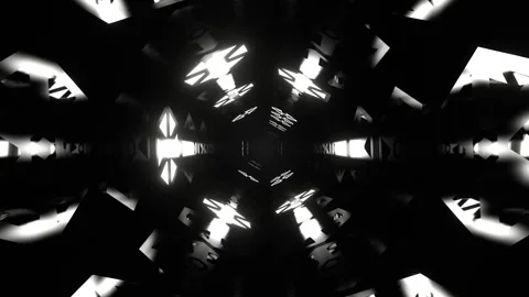 White Digital Strobe Light Vortex Background VJ Loop in 4K Stock Footage 316899442
