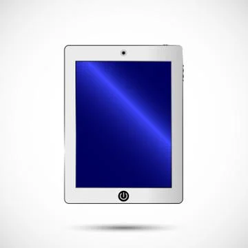 White digital tablet Stock Illustration