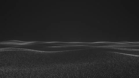 White Digital Wave Stock Footage 302328762