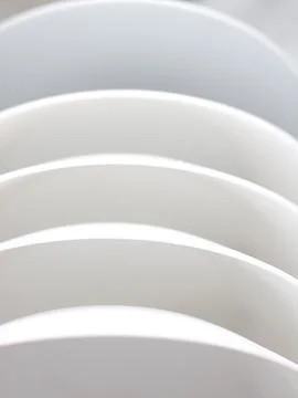 White dishes Stock Photos