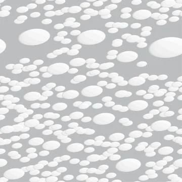 White Disks Seamless Pattern Stock Illustration
