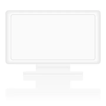 White display mockup Stock Illustration