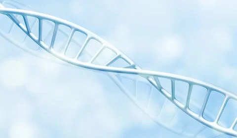 White DNA helix strand structure Illustrazione stock