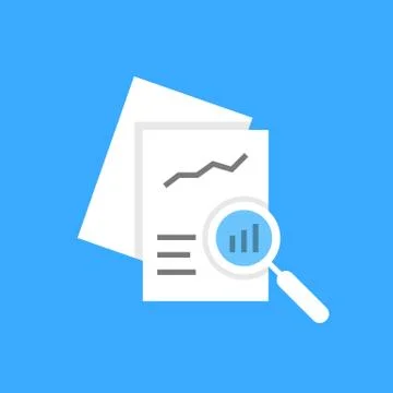 White document auditing like assessment Illustrazione stock