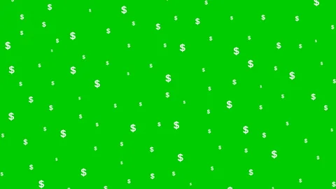 White dollar background green Video stock 158222543