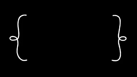 White doodle frames, Decorative border frames, retro style divider Video stock 291372127