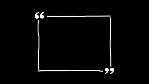 White doodle frames with quotation marks Video stock 287791390