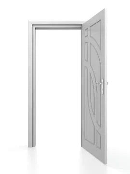 White door Stock Illustration