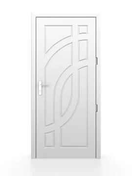 White door Stock Illustration
