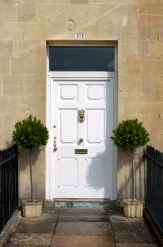 White Door Stock Photos
