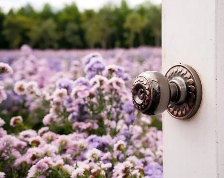 White door Stock Photos