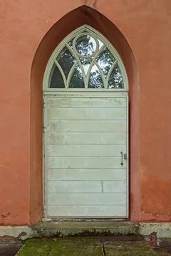 White door. Foto stock