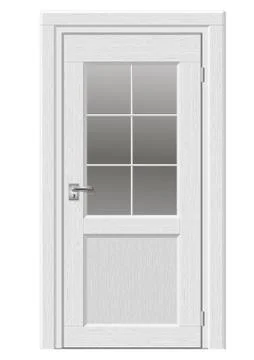 White door in the wall Stock Illustration