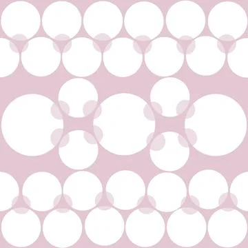 White dot circle on retro pink background Stock Illustration