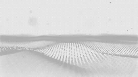 White dot digital landscape, white dust particle Stock Footage 231611807