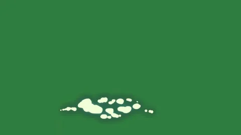 White dot on it and background small cloud clouds circle cartoonish design Stock Footage 337340381