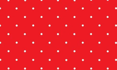 White dot pattern on red background Stock Illustration