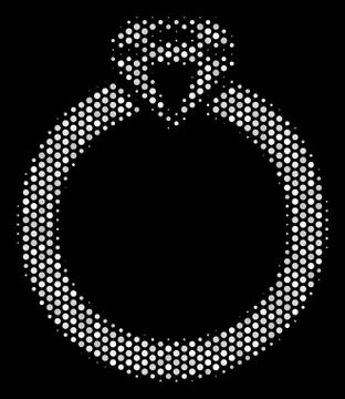 White Dot Ruby Ring Icon イラスト素材