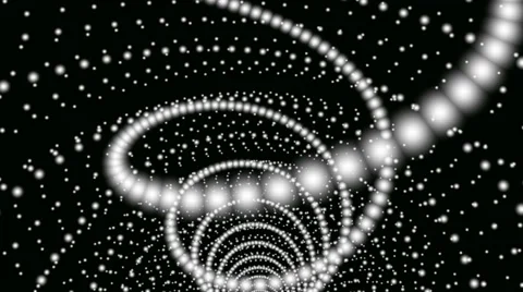 White dot twisted Stock Footage 28591424