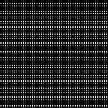 White dots on black background Stock Illustration