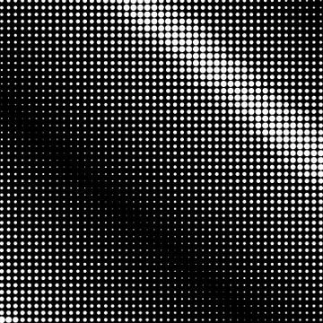 White Dots on Black Background, Retro Style 스톡 일러스트