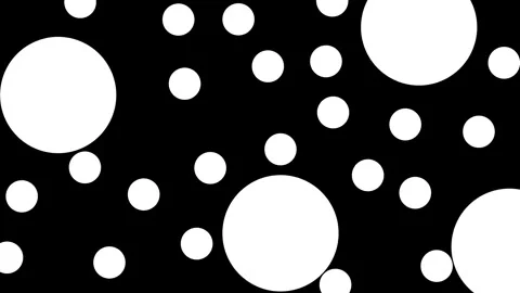 White dots on black motion background with dynamic flowing pattern, ideal for di Vidéo 334430239