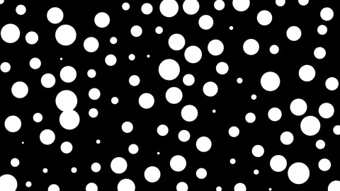 White dots on black motion background with dynamic flowing pattern, ideal for di Vidéo 334430319