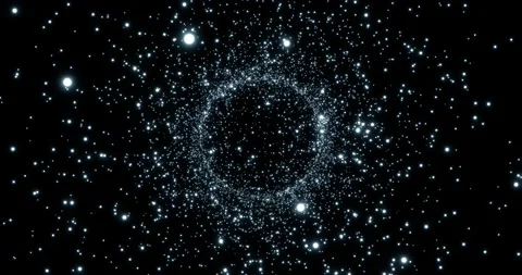 White dots exploding on black background Stockbeeldmateriaal 166955881