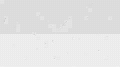 White dots of interference on a black screen. Animation of film damage in 4K Stock Footage 288794203