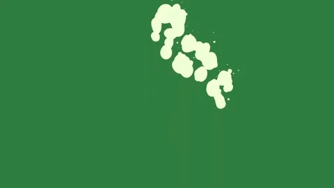 White dots on it and background cat bunch of flowers outline splash paint Stock Footage 337341654