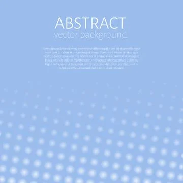 White dots on light blue background with space for text. Abstract vector back Stock Illustration