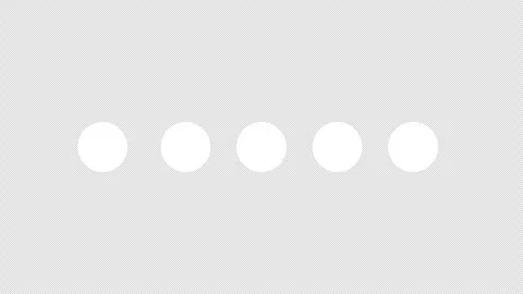 White dots loading bar on transparent background with alpha channel. Stock Footage 304691579