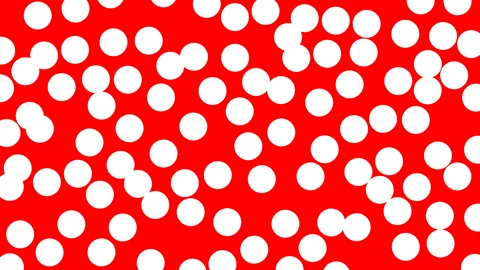 White dots over red background Vidéo 334641678