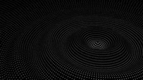 White dots pattern ornament texture forming form figure of drop waves Stock Illustration