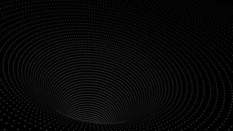 White dots pattern ornament texture forming form figure of funnel Illustrazione stock