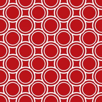 White dots on a red background. Seamless pattern for fabric, for use in gra.. Stock Illustration
