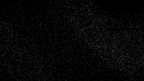 White dots scatter across black background forming starry pattern Stock Footage 328218451