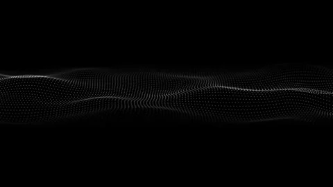 White dots wave motion. Digital wave background abstract title blurred anim.. Stock Footage 317406893
