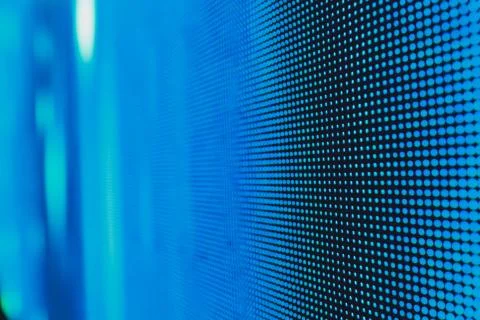 White dotted bright colored LED smd screen - close up background. Stock Photos