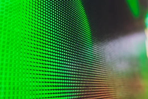 White dotted bright colored LED smd screen - close up background. Stock Photos