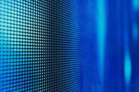 White dotted bright colored LED smd screen - close up background. Stock Photos