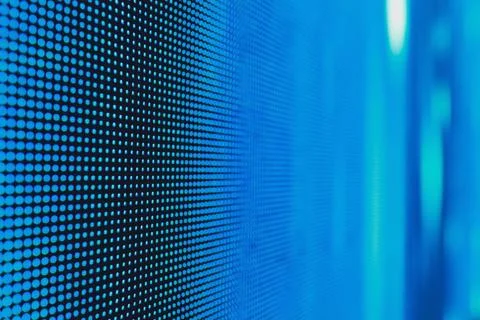 White dotted bright colored LED smd screen - close up background. Stock Photos