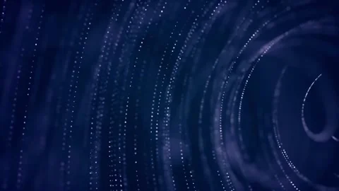 White Dotted Lines Are Moving And Glowing 스톡 동영상 204812063