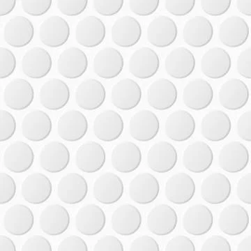 White dotted texture - seamless vector pattern with round shapes Stock Illustration