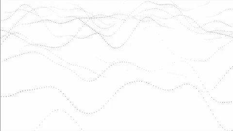 White Dotted Waves Stock Photos