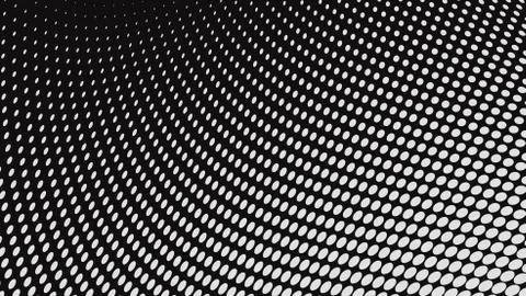 White dotty pattern are on black grunge background. Vector illustration Stock Illustration