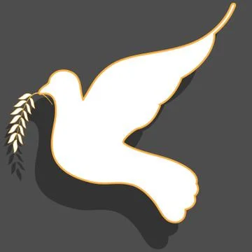 White dove Stock Illustration