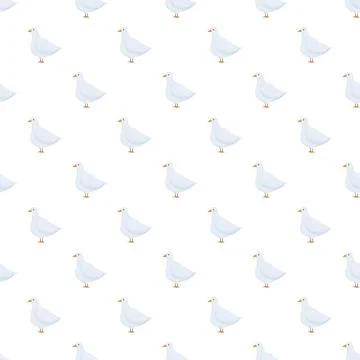 White dove pattern symbolizing peace and purity Stock Illustration