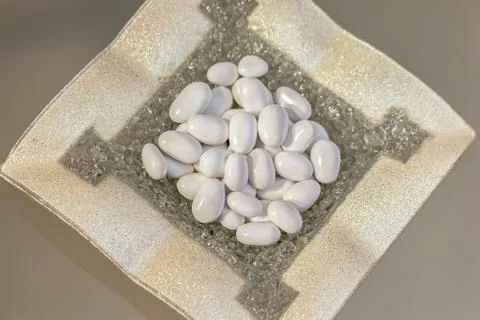 White dragee Stock Photos