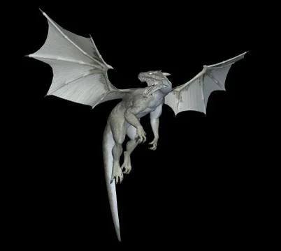 White Dragon Illustrazione stock